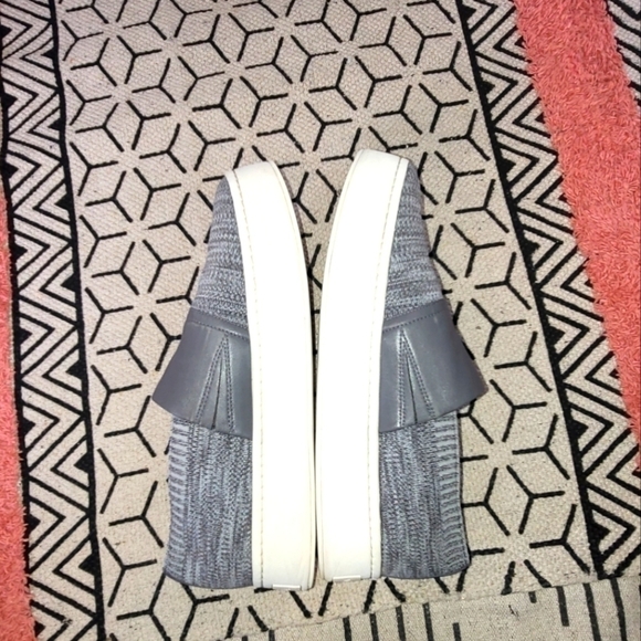 VINCE Ward Gray Knit Platform Slip On Sneakers, sz 10 - Picture 8 of 12